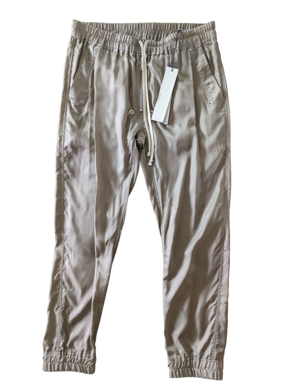 Rick Owens Fogachine SS22 Bella Joggers – Dust – New With Tags